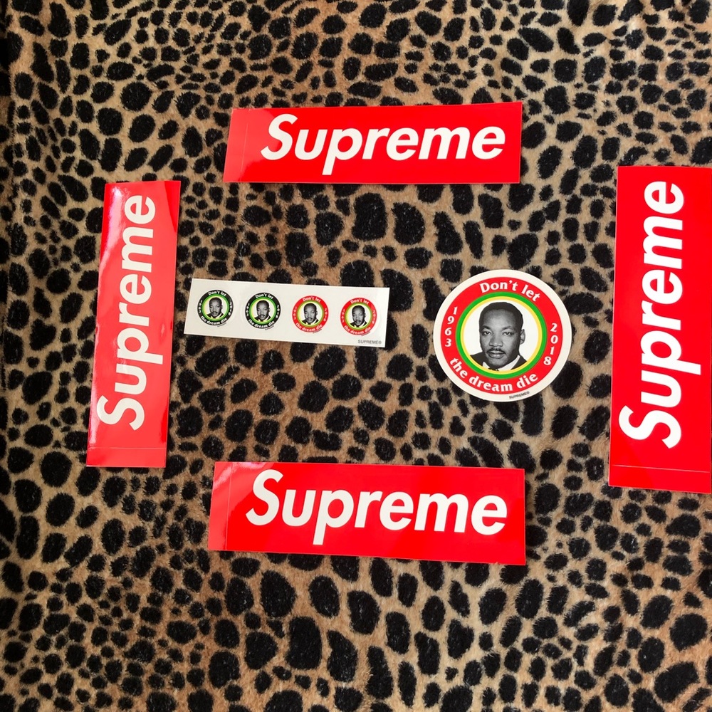 Supreme “Don’t Let The Dream Die” stickers
